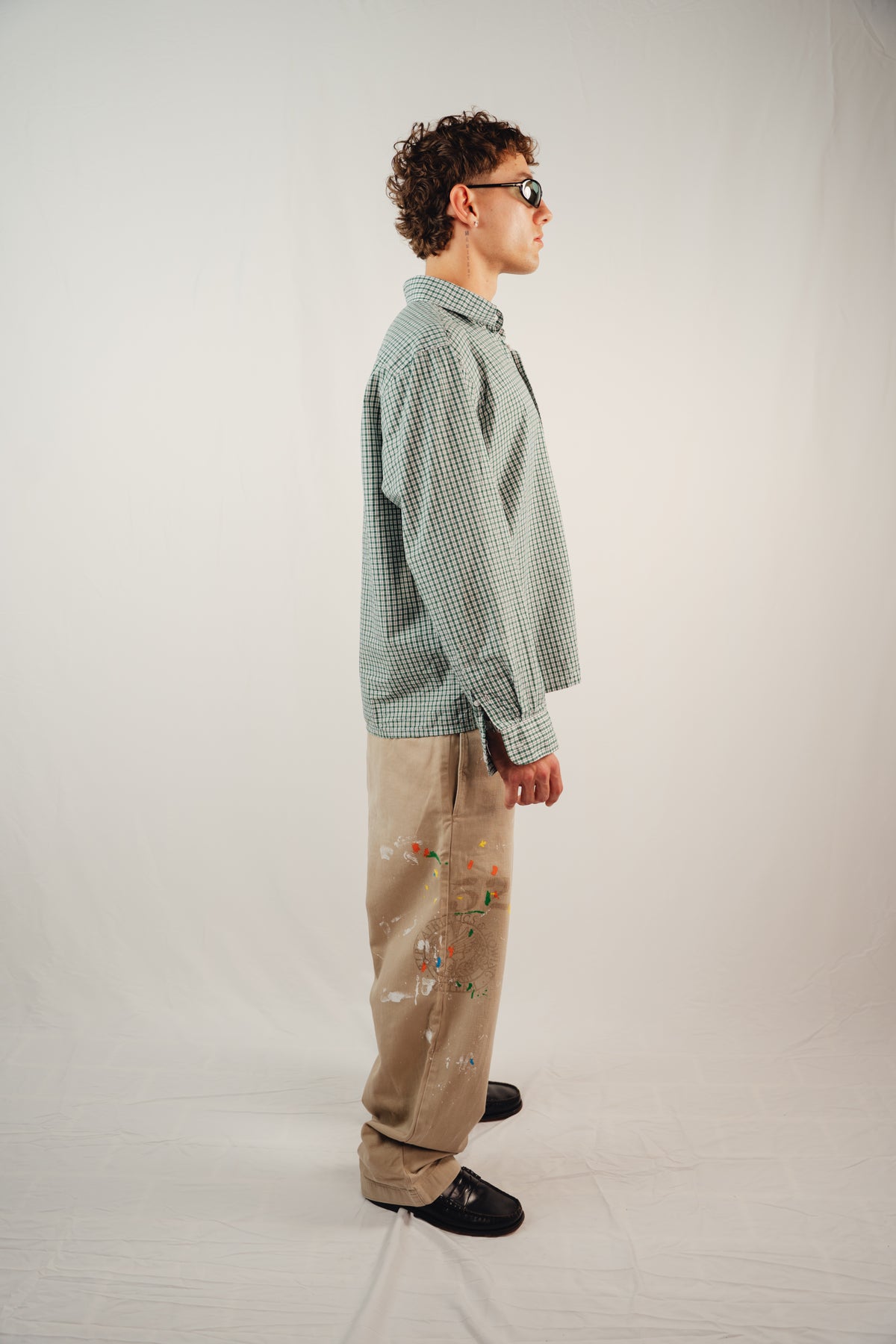 Green Check Shirt — Long Sleeve