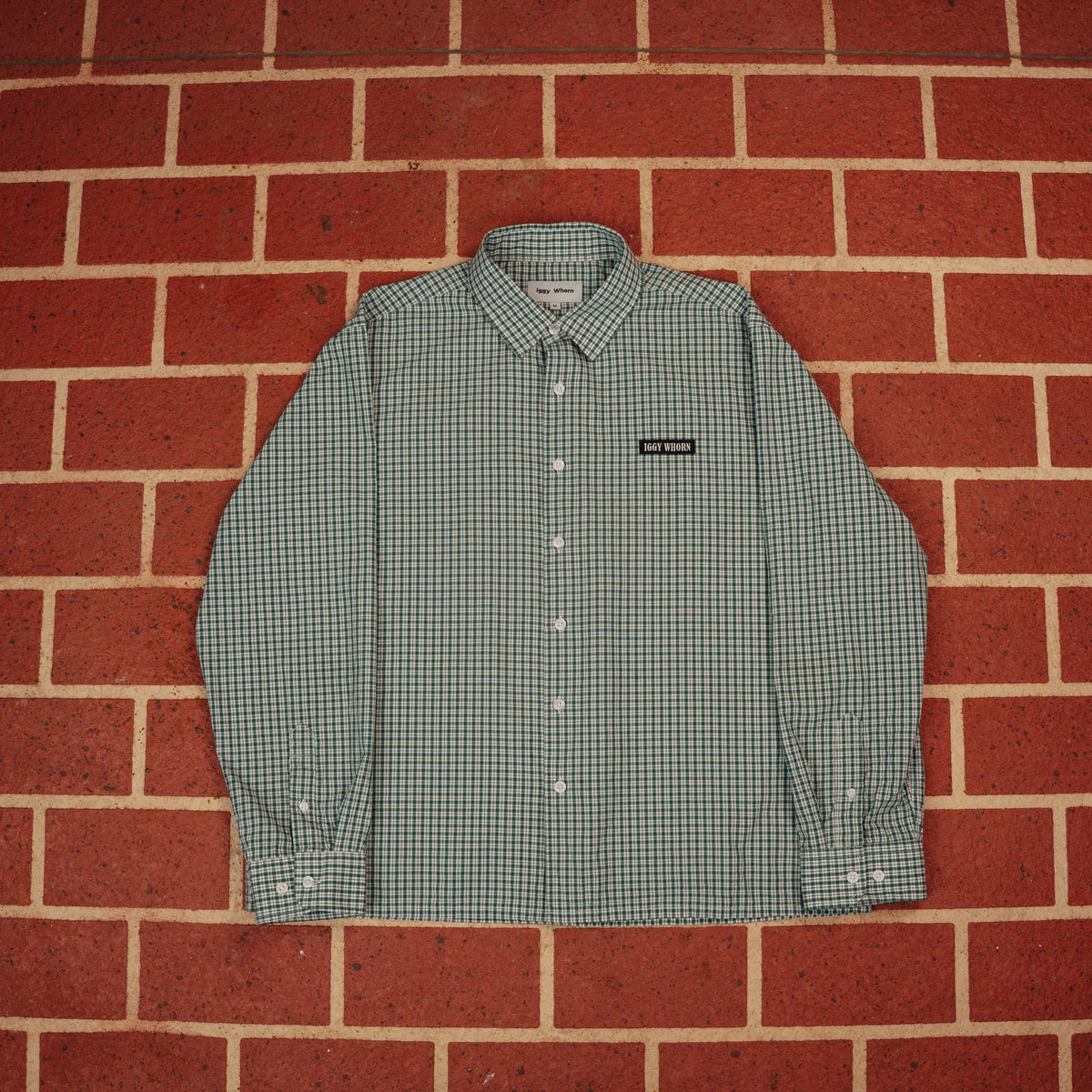 Green Check Shirt — Long Sleeve