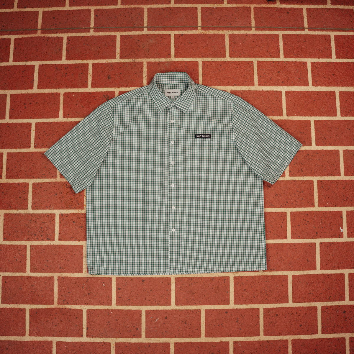 Green Check Shirt — Short Sleeve
