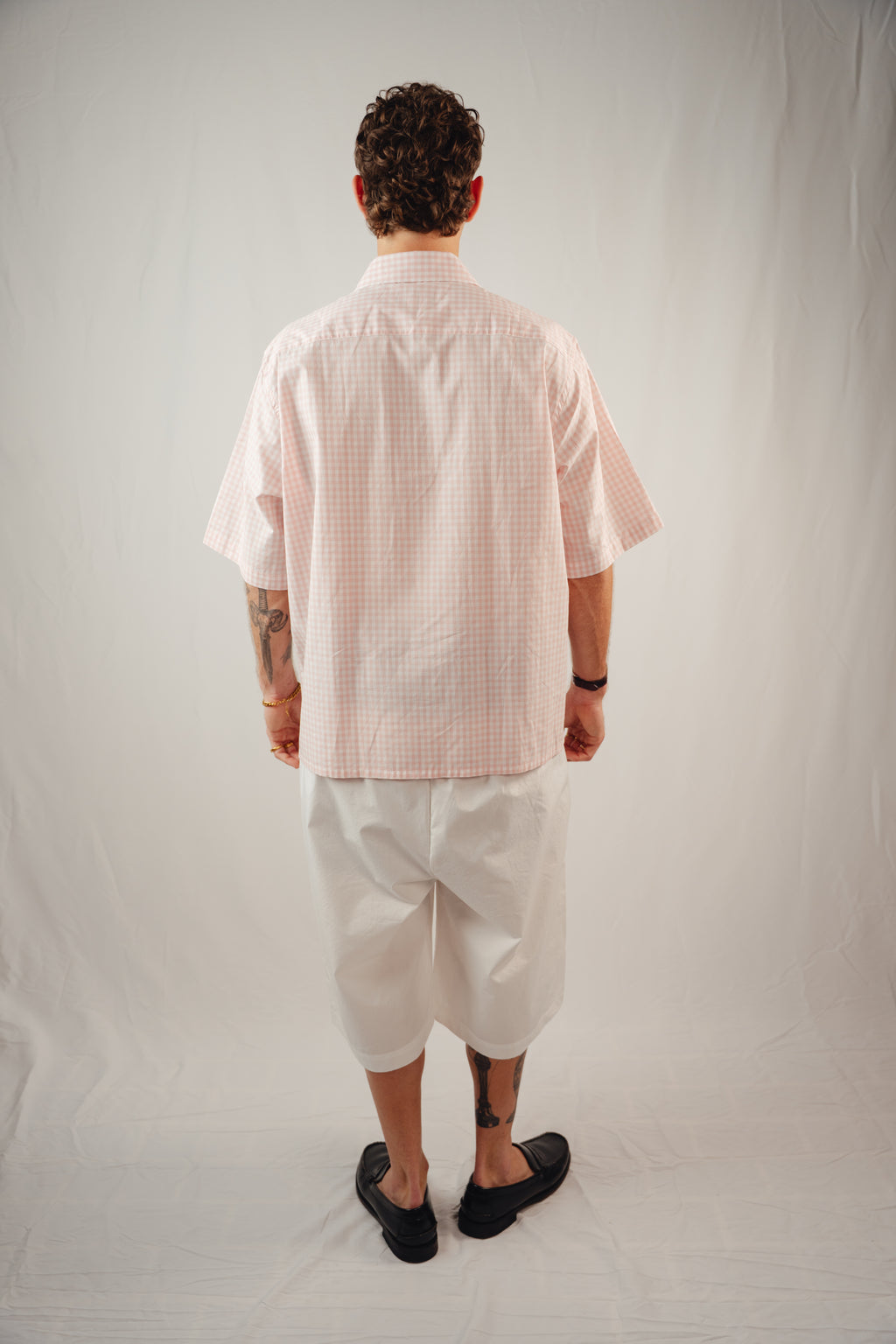 Pink Checked Shirt — Short Sleeve
