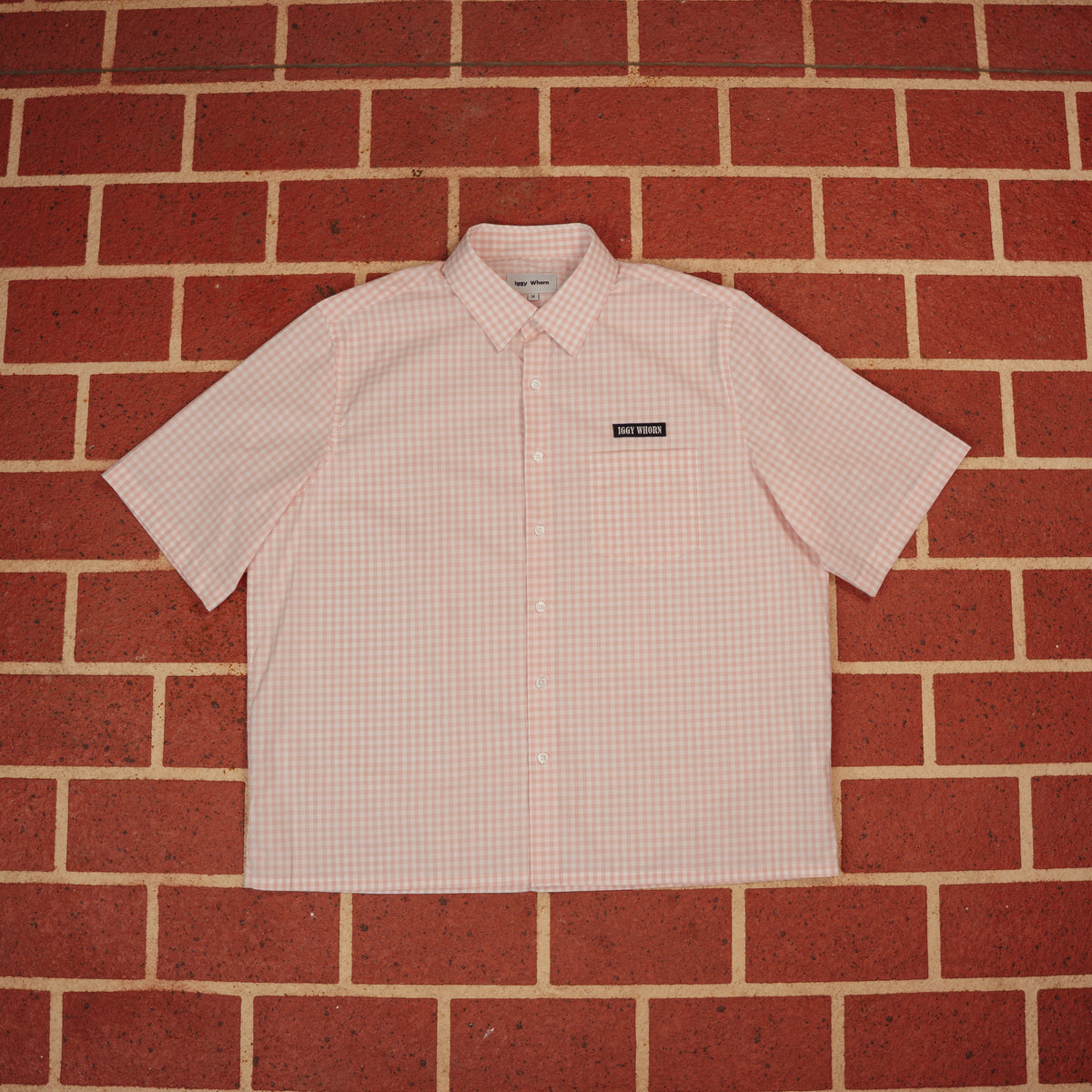 Pink Checked Shirt — Short Sleeve